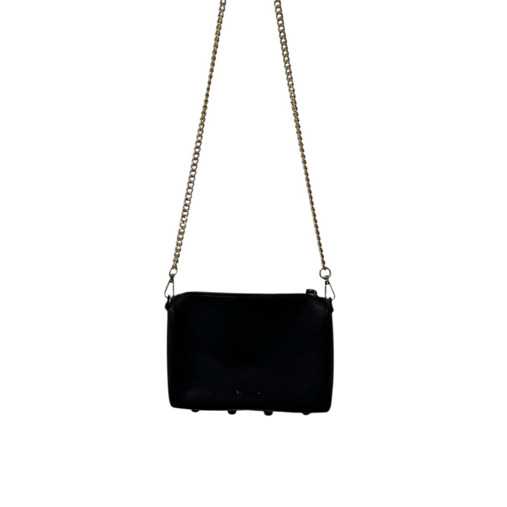 Rebecca Minkoff Sleek Black Crossbody Bag with Chain Strap